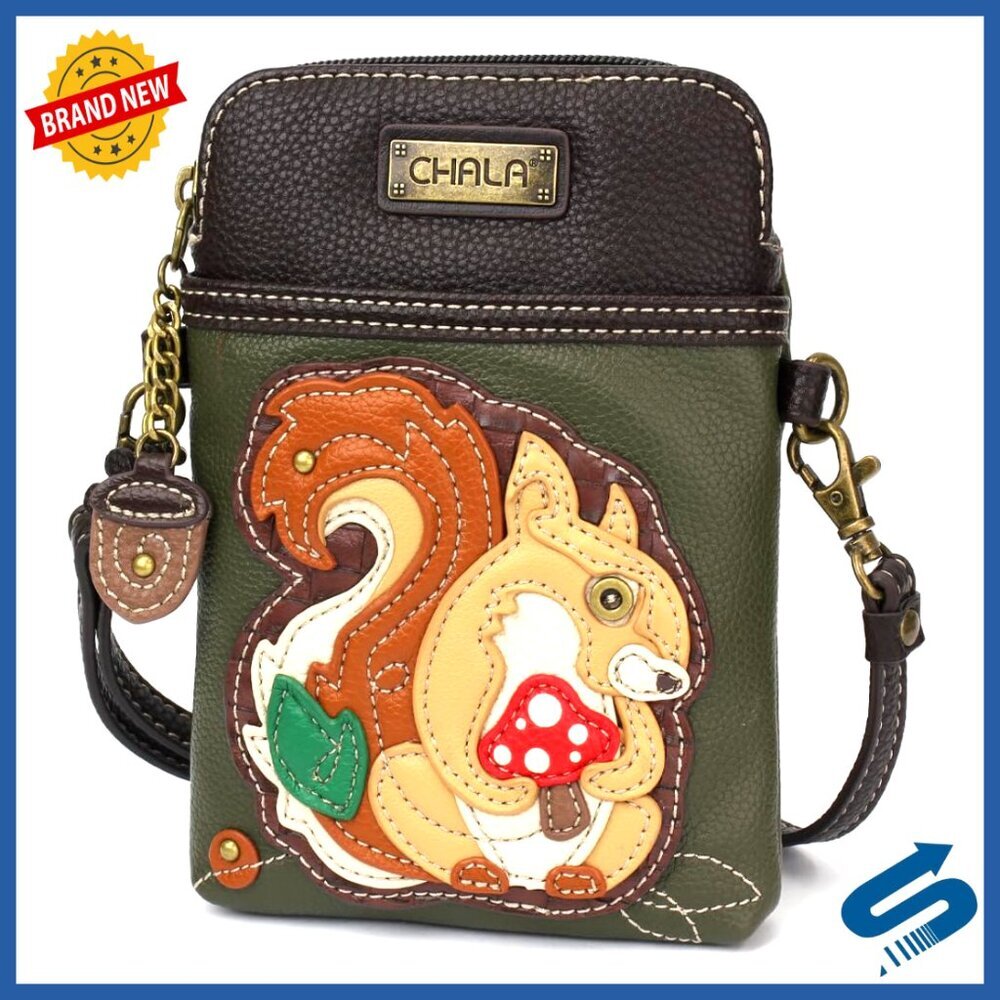 Adjustable Crossbody Phone Purse with Card Slots, Faux Leather